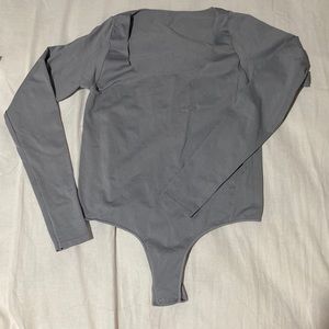 Skims essential long sleeve scoop neck bodysuit